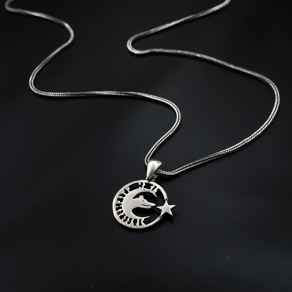 Man Necklace in 925 Sterling Silver