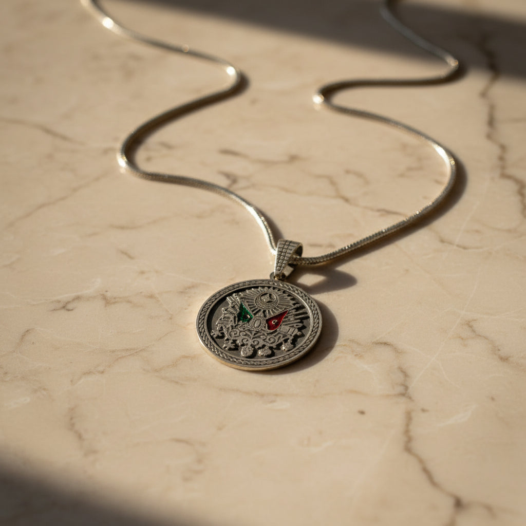 OTTOMAN BIG MEN'S SILVER NECKLACE