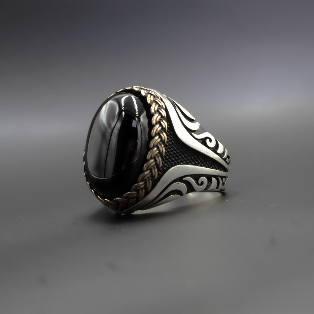 Onyx Stone Handmade 925 Sterling Silver Ring