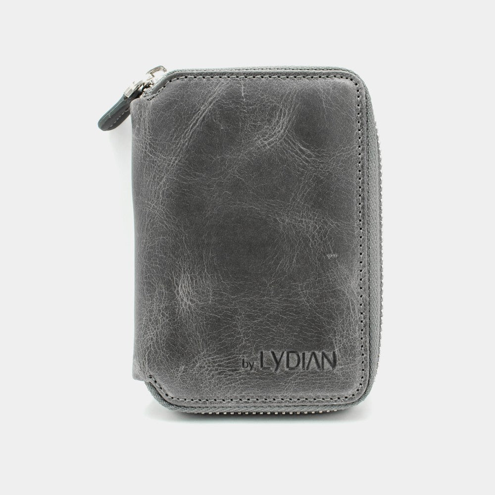 Antic Grey Genuine Leather Card Holder