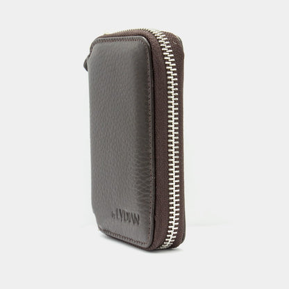 Fermuarlı Kahverengi Mini Cüzdan