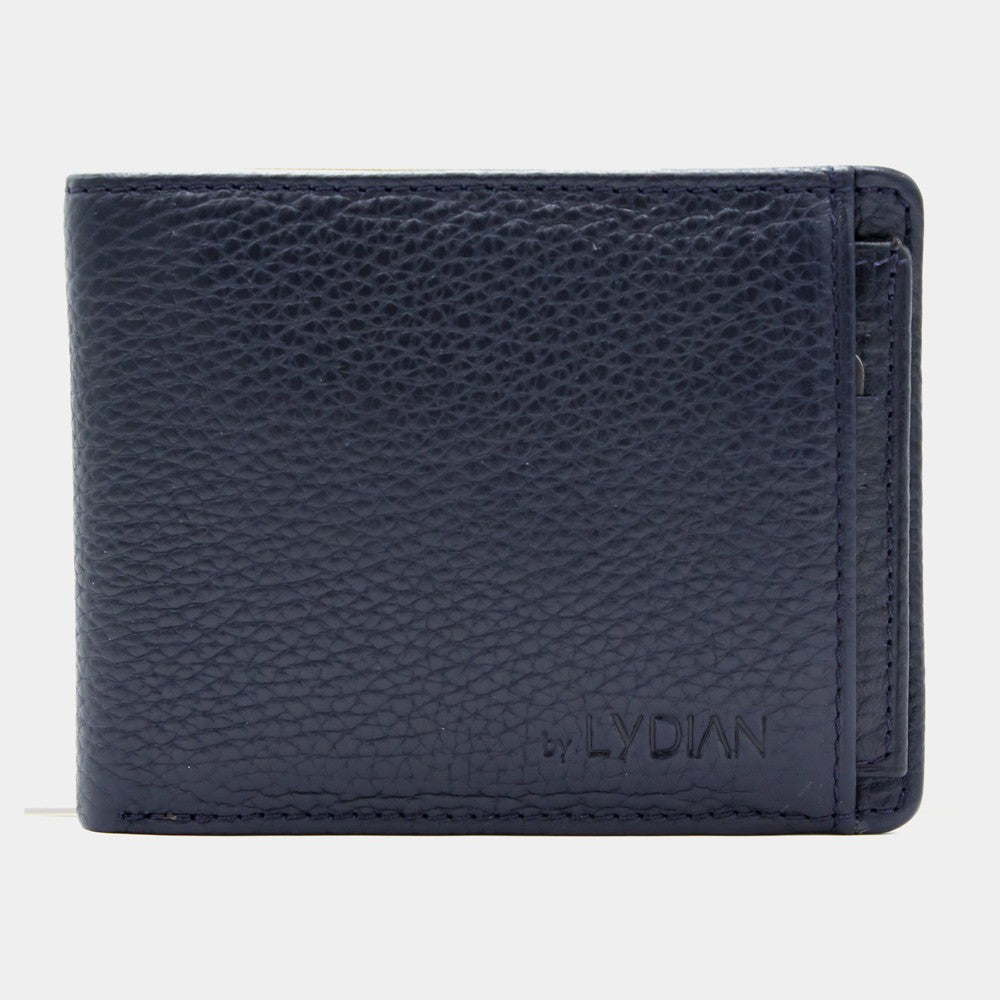 Genuine Leather Wallet Antic Dark Blue