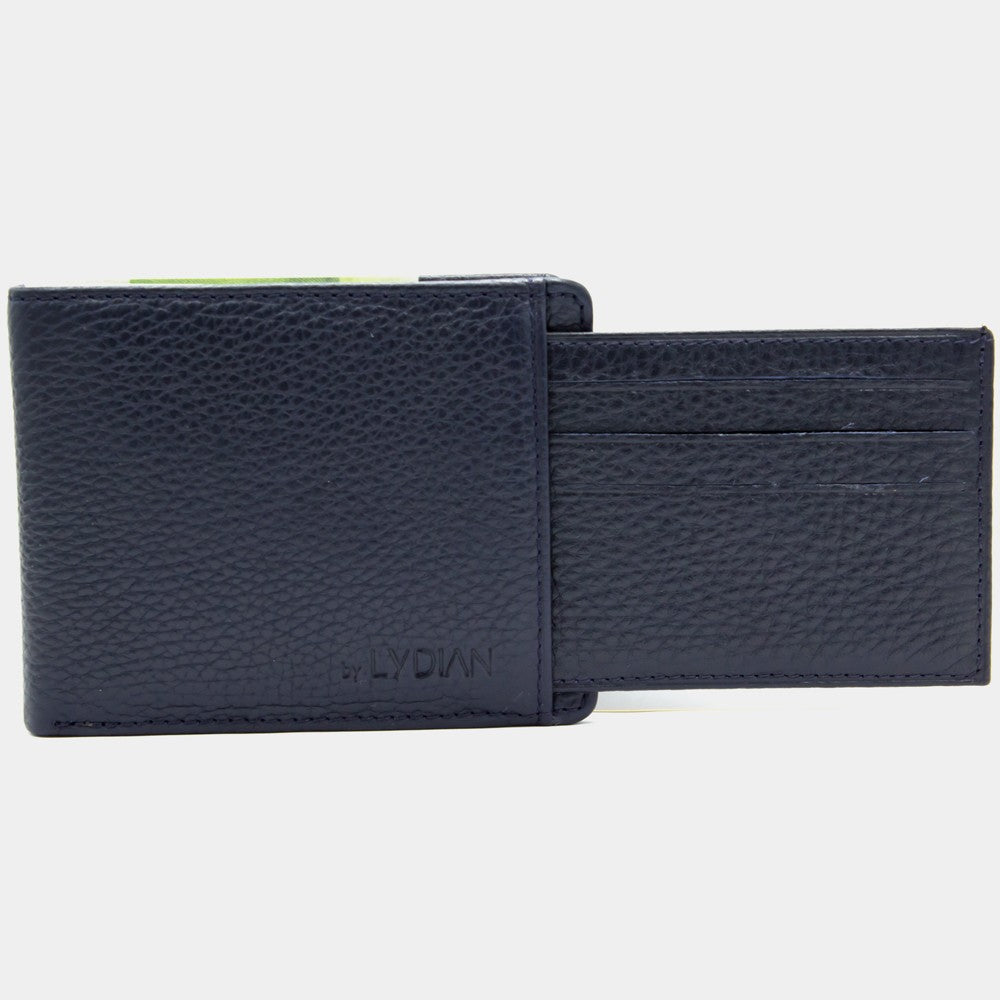 Genuine Leather Wallet Antic Dark Blue