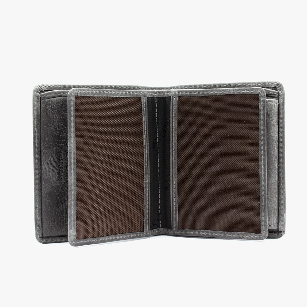 Antic Grey Color Genuine Leather Wallet