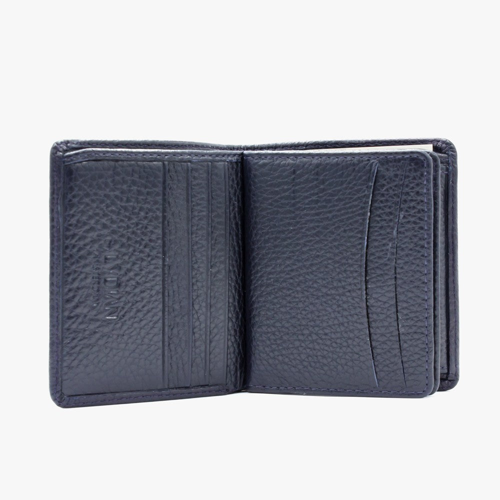 Navy Blue Genuine Leather Wallet