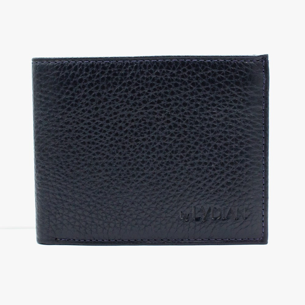 Navy Blue Genuine Leather Wallet