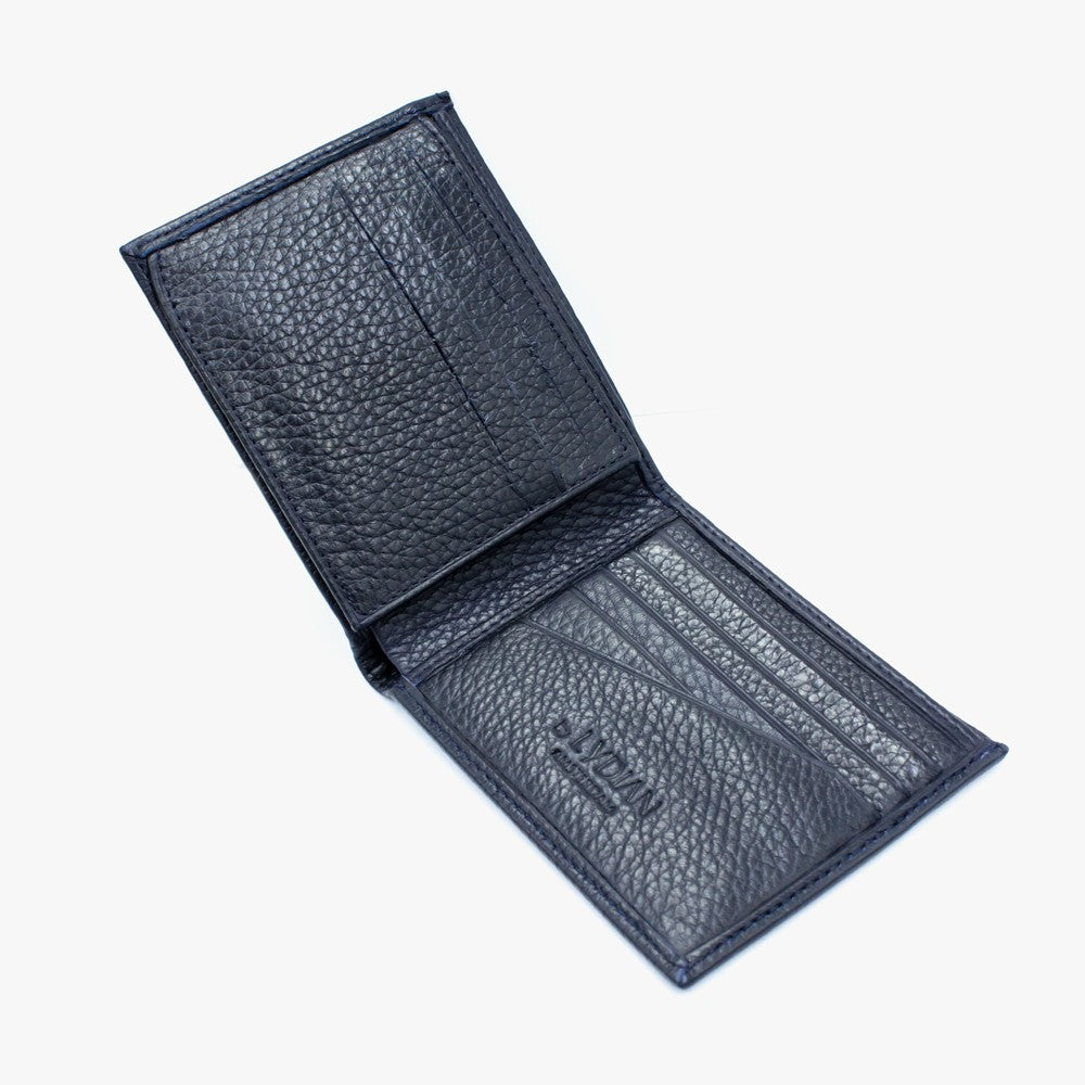 Navy Blue Genuine Leather Wallet