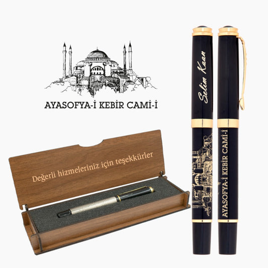 Personalised Pen in Personalized Wooden Case Set