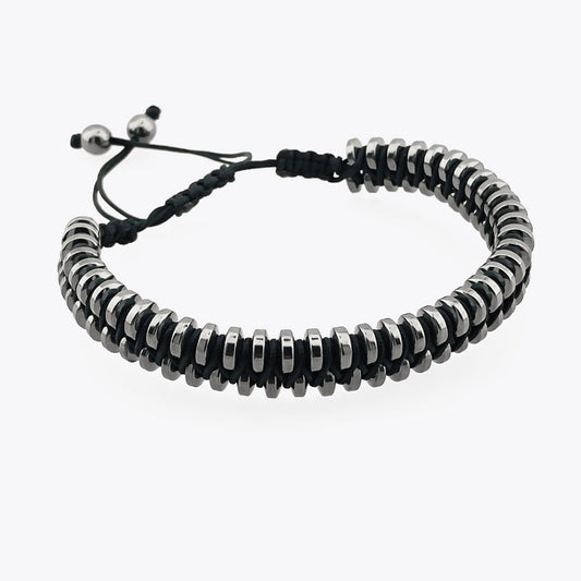 Men's Bracelet with Hematite Stone