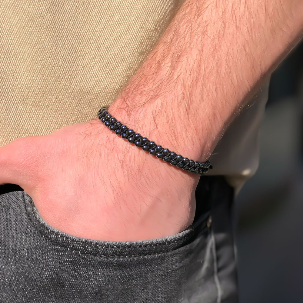 Hematite Stone Men's Bracelet