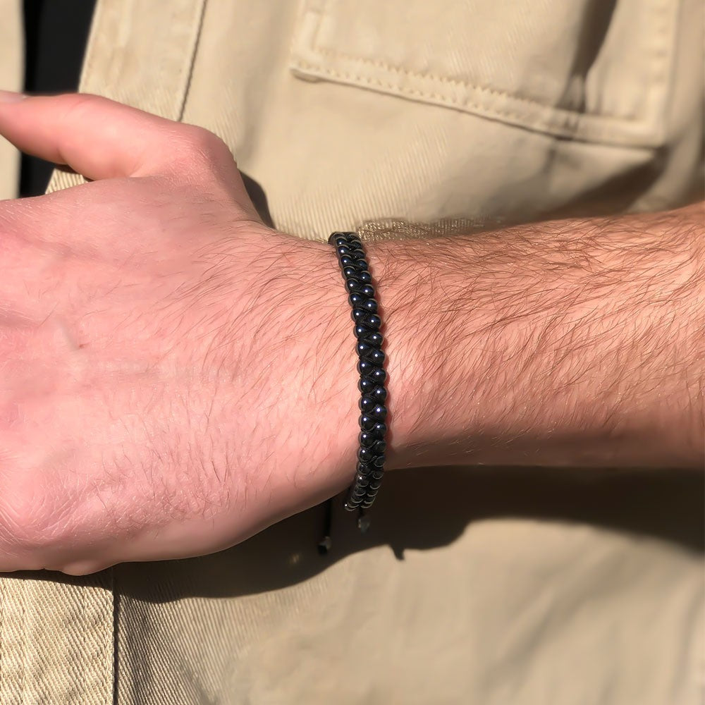 Hematite Stone Men's Bracelet