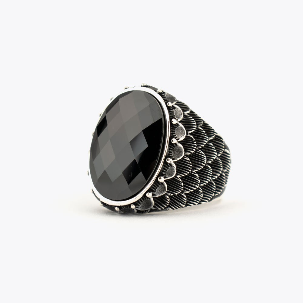 Onyx Stone 925s Silver Ring