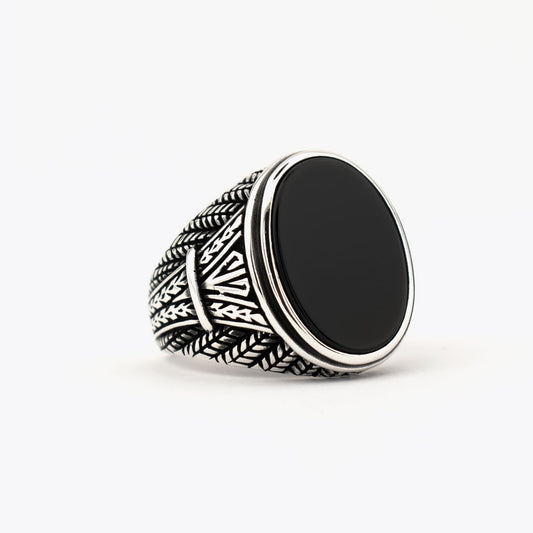 Onyx Stone 925s Silver Ring