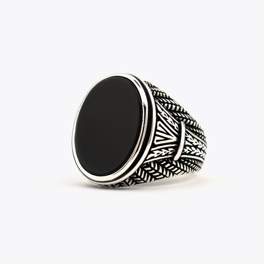 Onyx Stone 925s Silver Ring