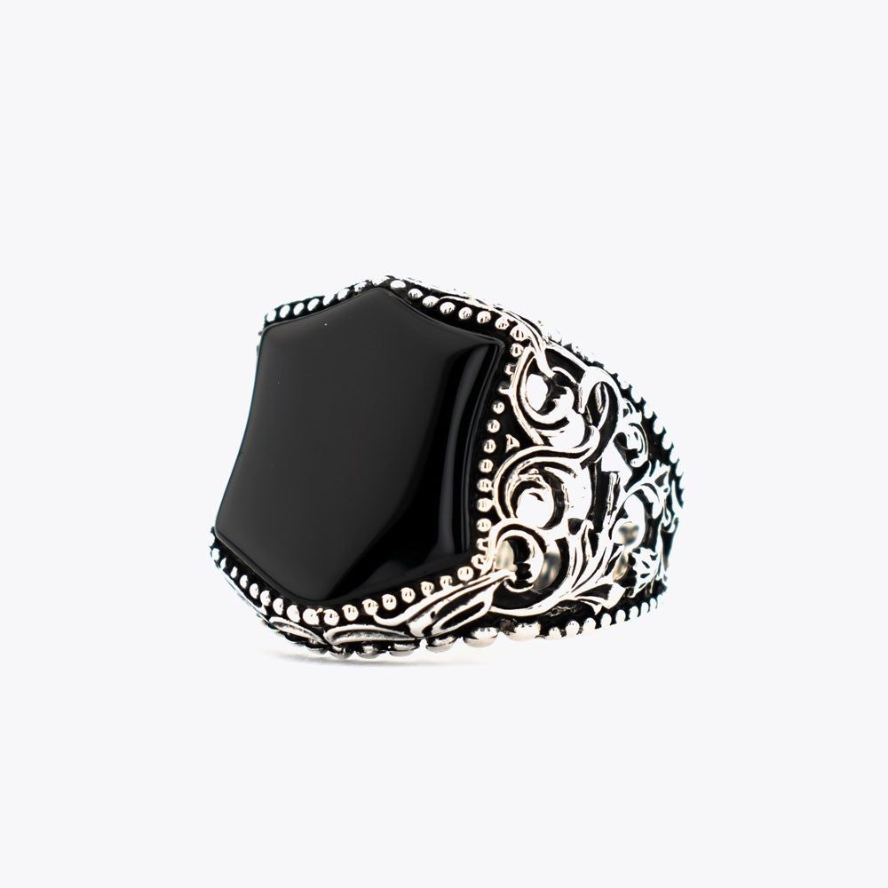 Onyx Stone 925 Sterling Silver Men Ring