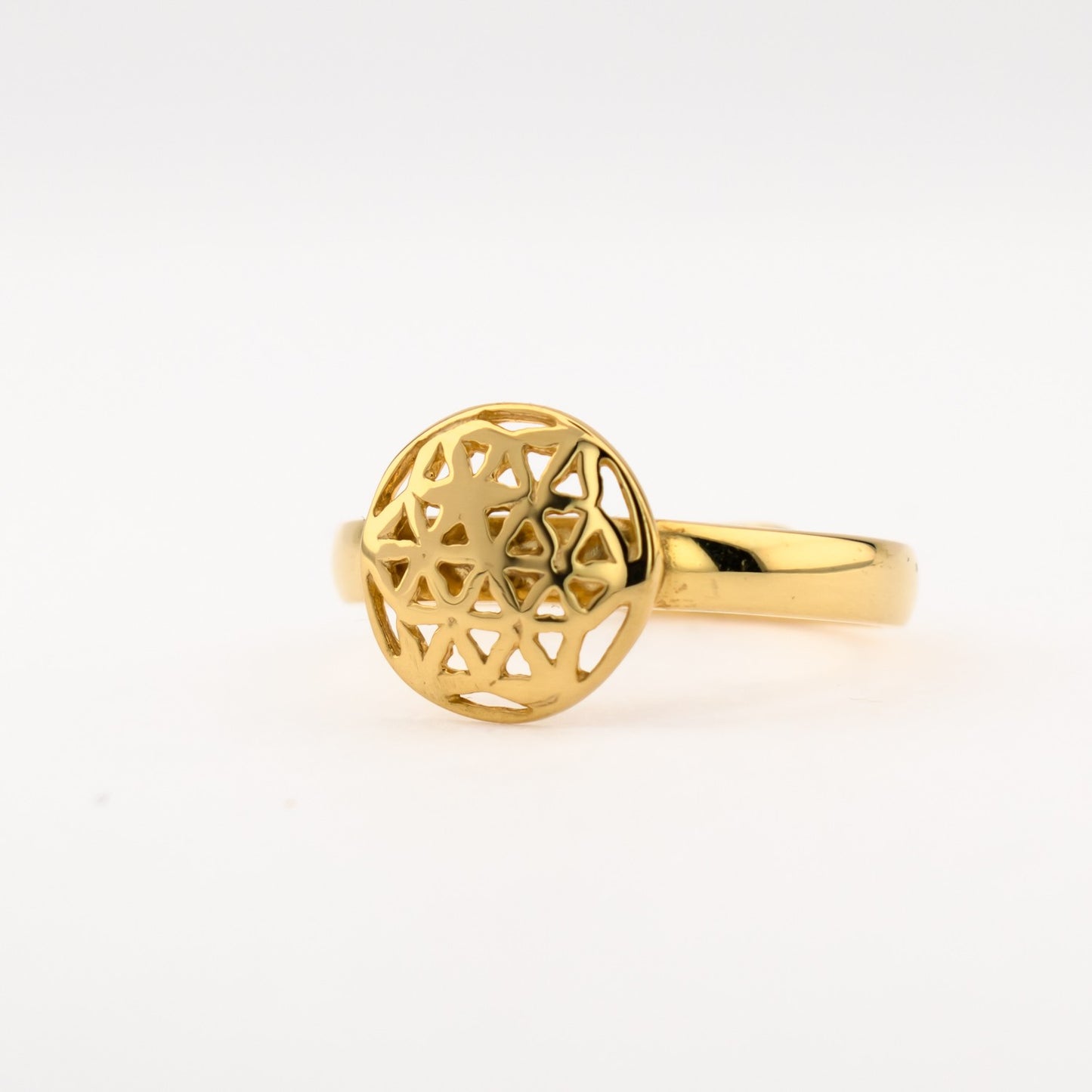 Flower of Life Woman Silver Ring