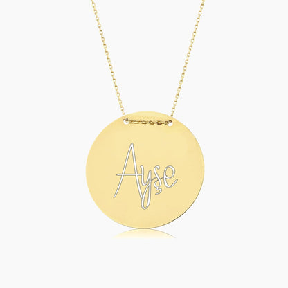 925 Ayar Gümüş Kişiye Özel İsimli Kolye