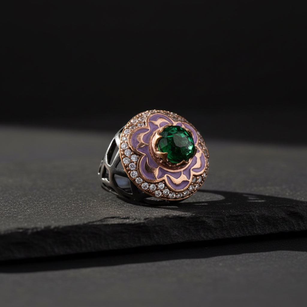 Zirkon Big Stone Frauen Silber Ring