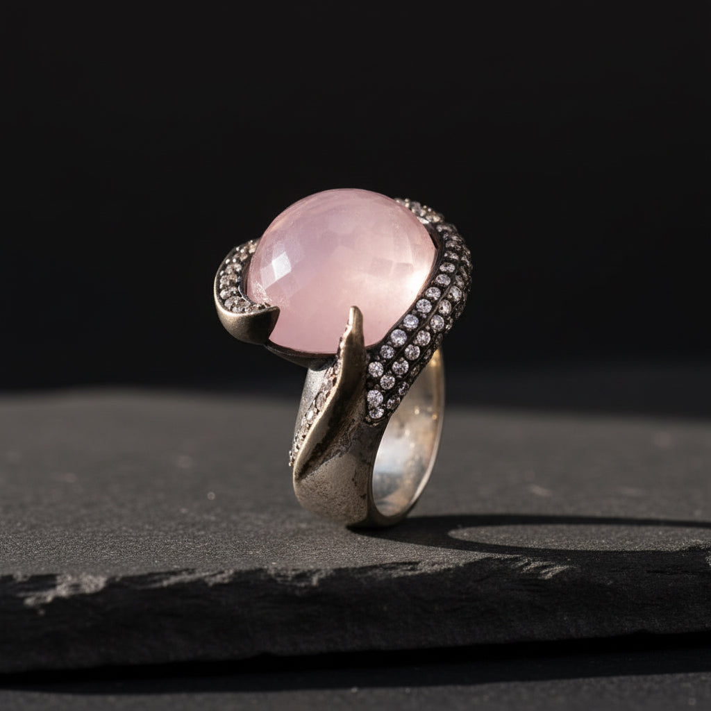 Big Stone Frauen Silber Ring