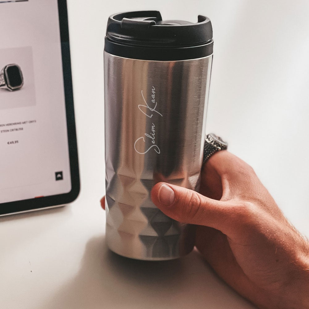 Personalized named RVS Thermos Cup