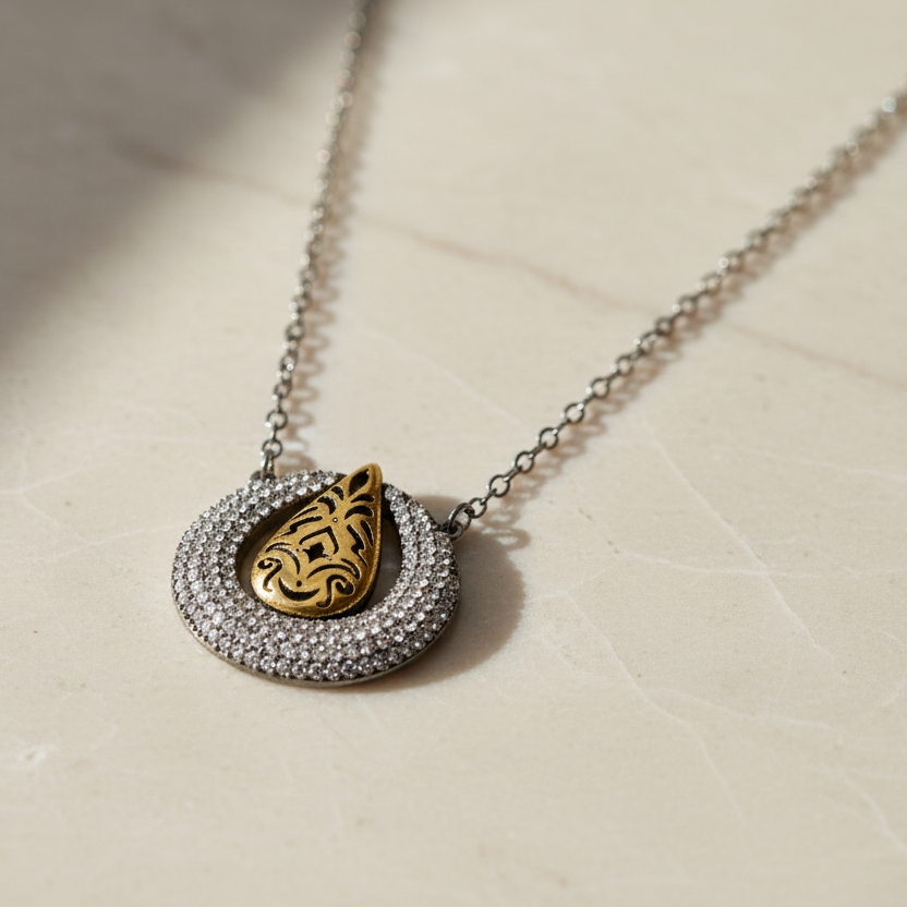 Otantik 925 Ayar Gümüş Kolye