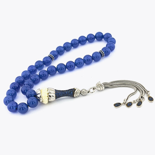 Ceyt Stone Silver Prayer Beads Tasbih