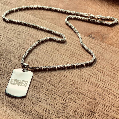 2,2mm 50 cm Kral Model Isimli 925 Ayar Gümüş Zincir