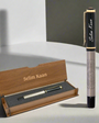 Besmele Named Rollerball Pen and Note Written Wooden Box Gift Set