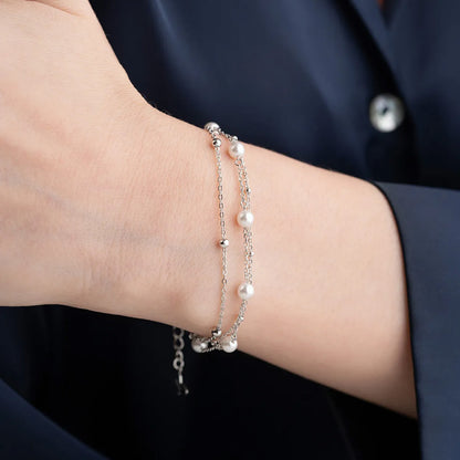 925 Bracelet en perles en argent sterling