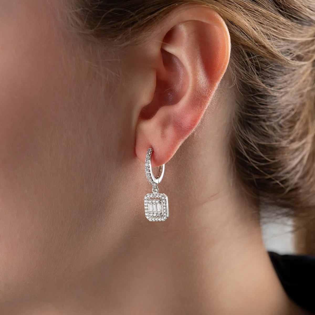 925 Boucles d'oreilles en argent sterling en argent sterling