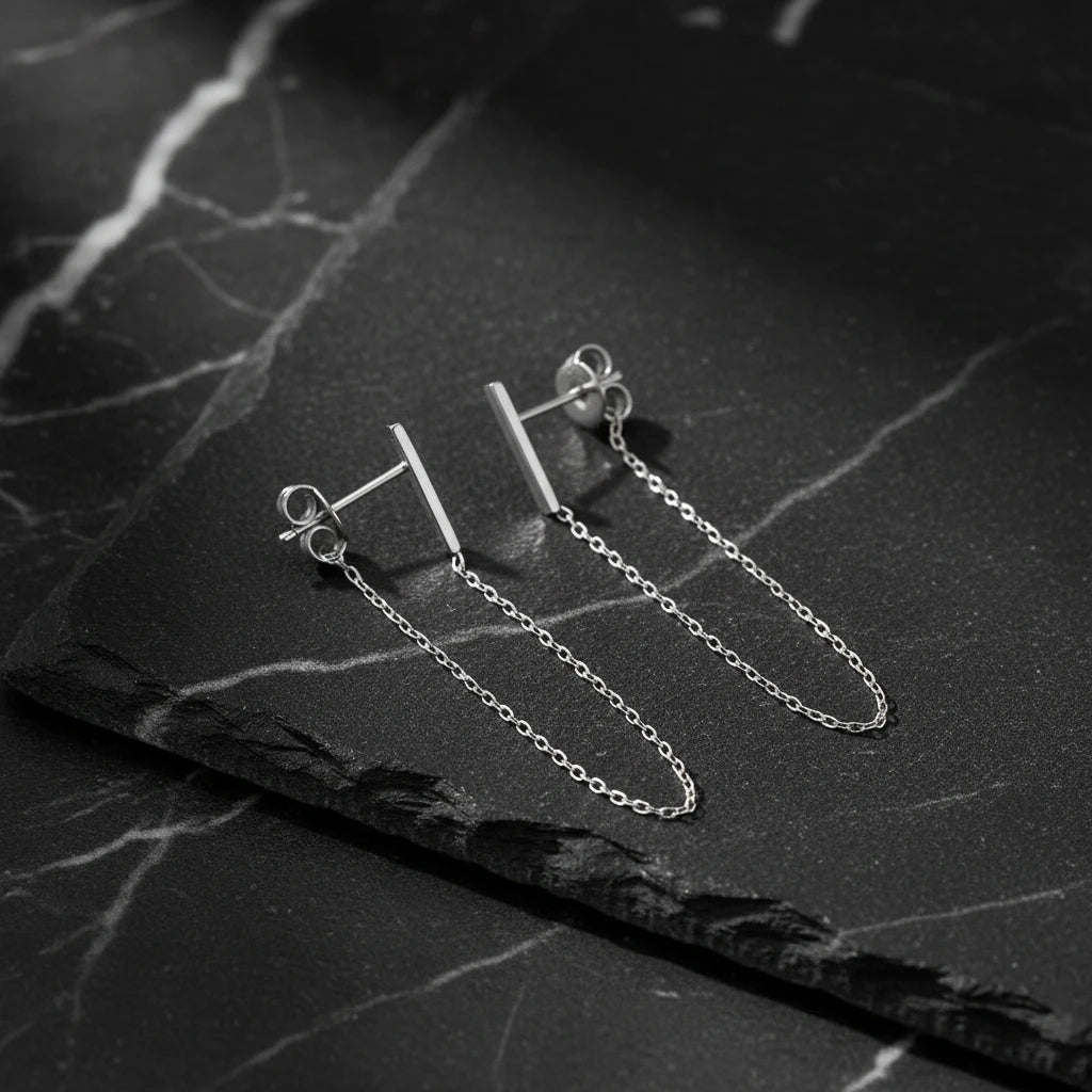 Silver Flow - 925 Sterling Silver Earrings