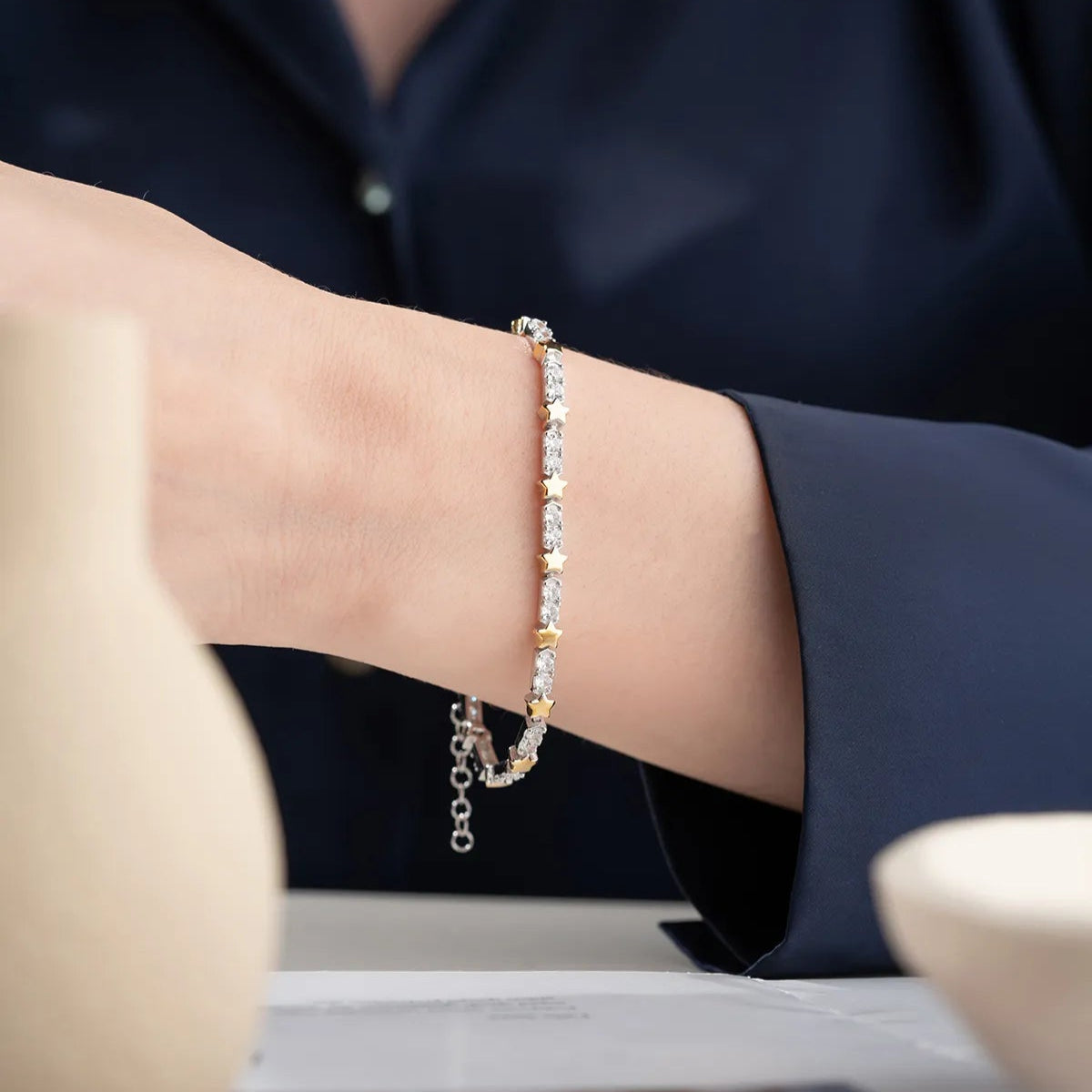 Bracelet en argent sterling stellaire 925