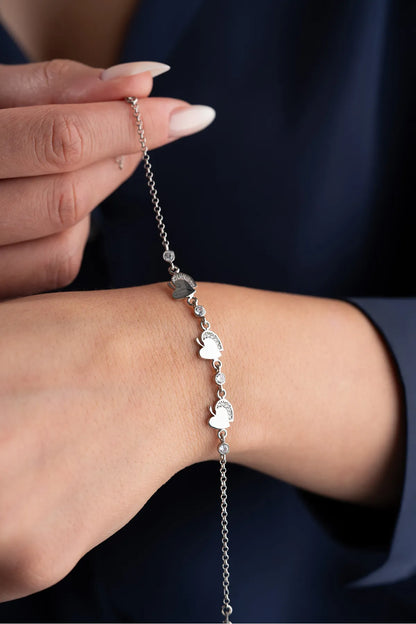 Bracelet en argent sterling de Love Apple 925