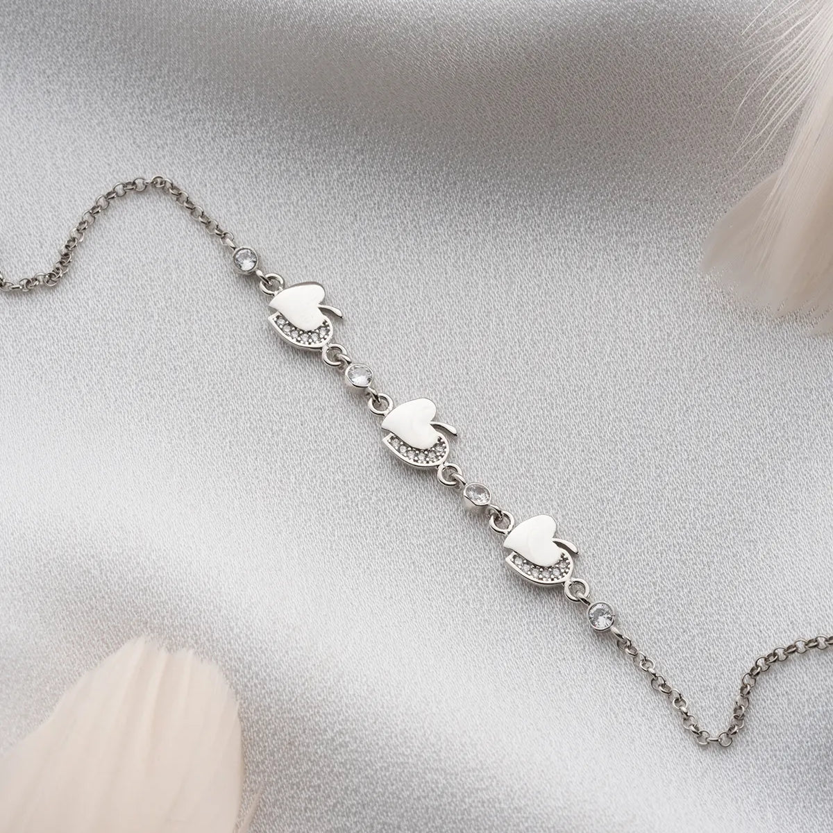 Love Apple 925 Sterling Silver Bracelet