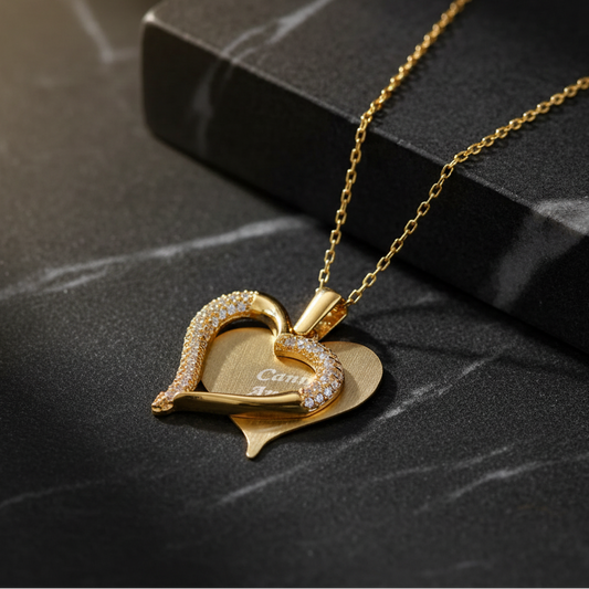 Anneler Günü Kişiye Özel Kalp İsim Kolye