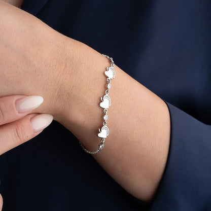 Bracelet en argent sterling de Love Apple 925