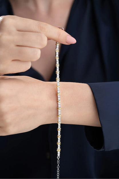 Golden Flow 925 Ayar Gümüş Bileklik