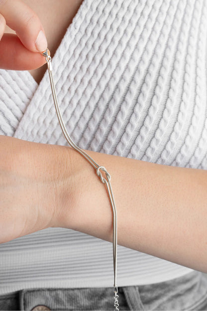 Bracelet en argent sterling de Love Knot 925