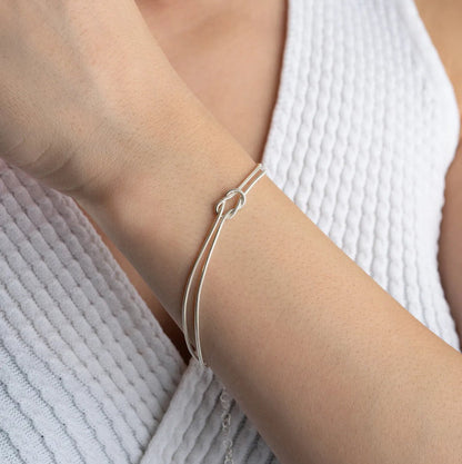 Bracelet en argent sterling de Love Knot 925