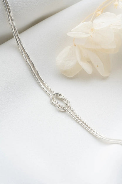 Bracelet en argent sterling de Love Knot 925