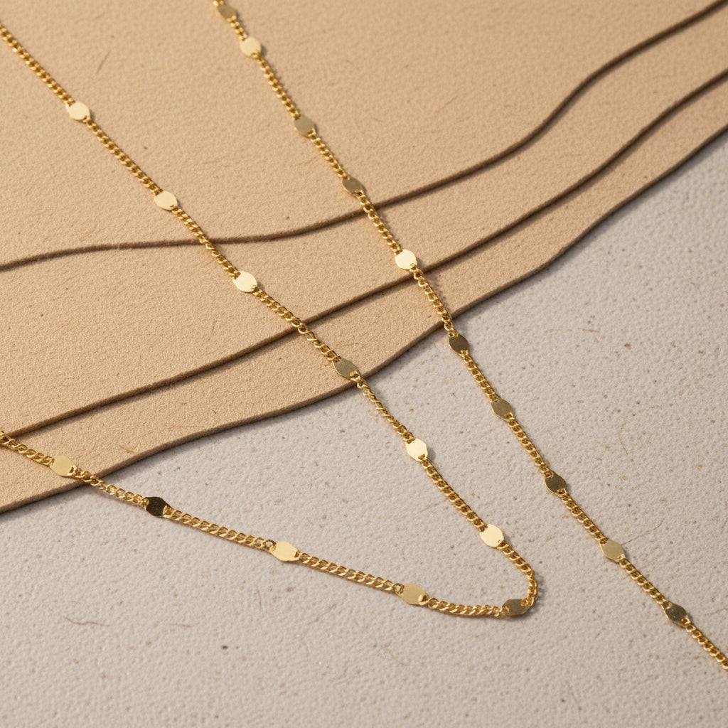 Disc Chain Necklace & Bracelet Set | 925 Sterling Silver