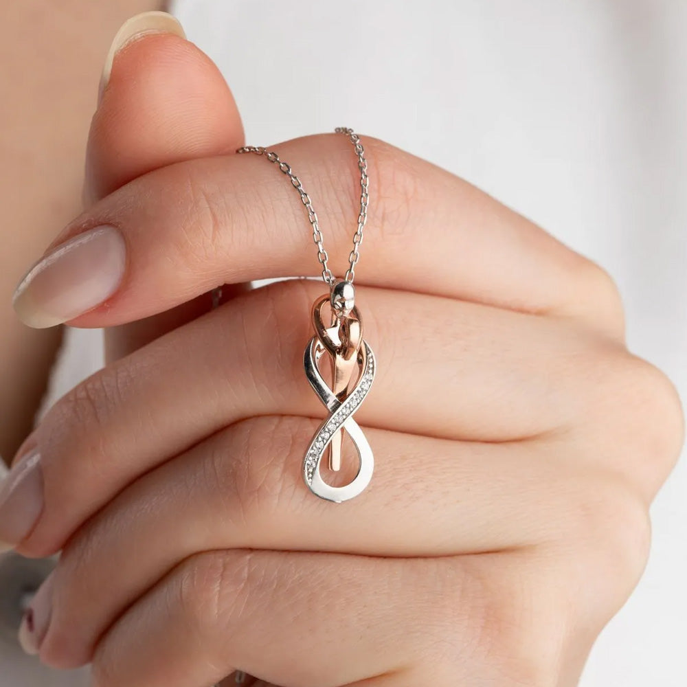 925 sterling silver wrapped double necklace