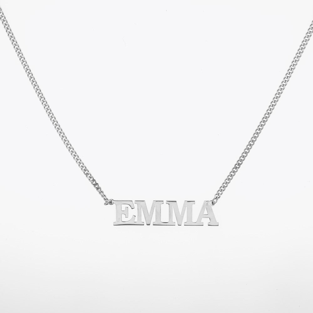 Name 925s Silver Necklace