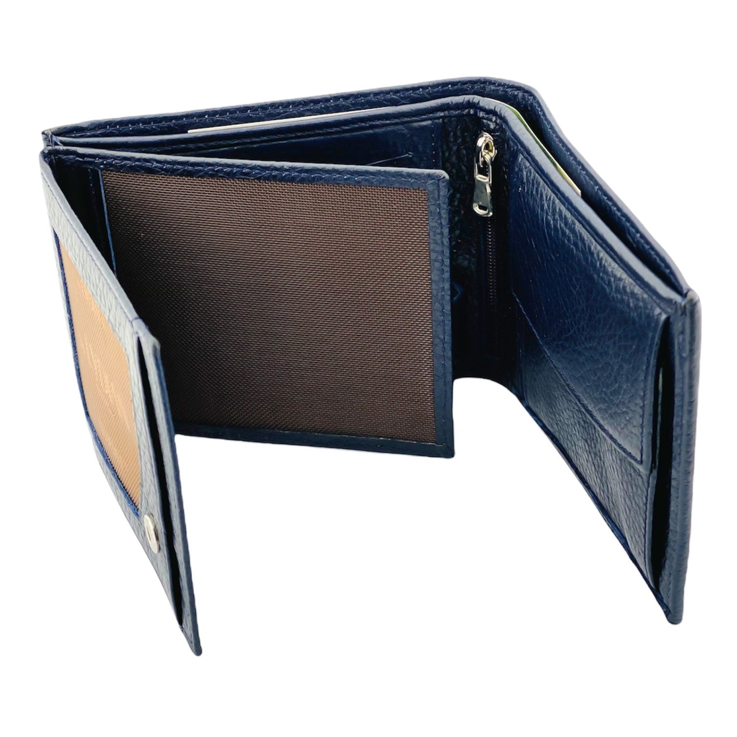 Navy Blue Genuine Leather Wallet