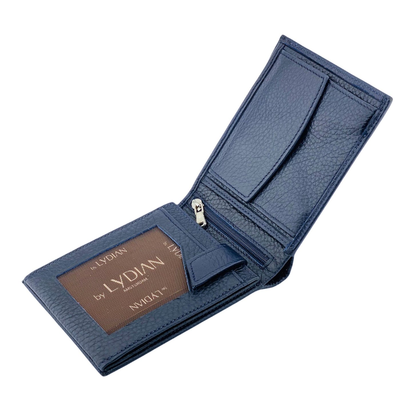 Navy Blue Genuine Leather Wallet