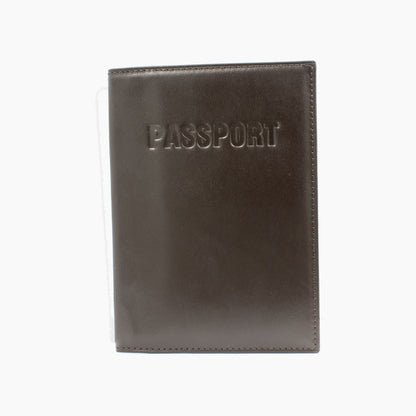 Personalized Brown Color Real Leather Passport