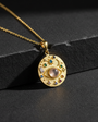 Galaxy Stars Eye Silver Necklace