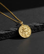 Moon Silver Medallion Necklace
