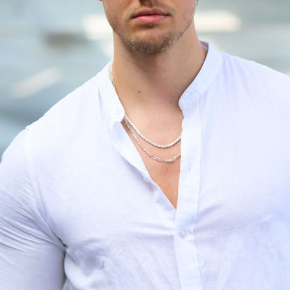 Figaro Chain 4 mm - 925 Sterling Silver