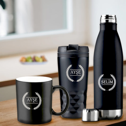 Insulated Travel Mug | Engraved Travel Drink Set